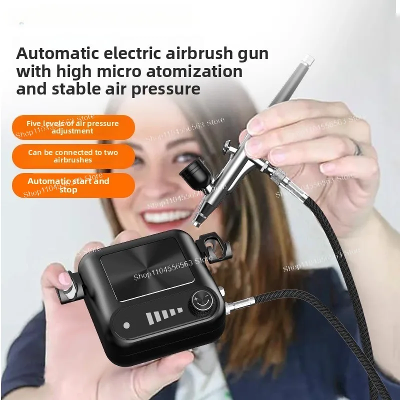 Multifunctional Acrylic Painting Airbrush Set - Compressor Included for Model Coloring & Craft Spray Pen