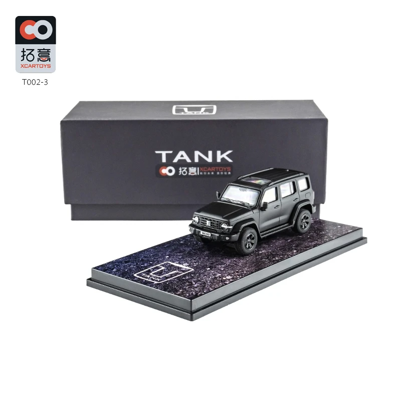 XCarToys 1:64 Tank 300 off-road SUV Matte black /red /Orange /Gray Diecast Model Car