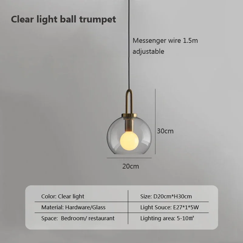 Imagem -04 - Design Japonês de Vidro Luz Pingente Metálico Lâmpada Pingente Led Pendurado Luminárias Quarto Nordic Luminária Lâmpada de Suspensão