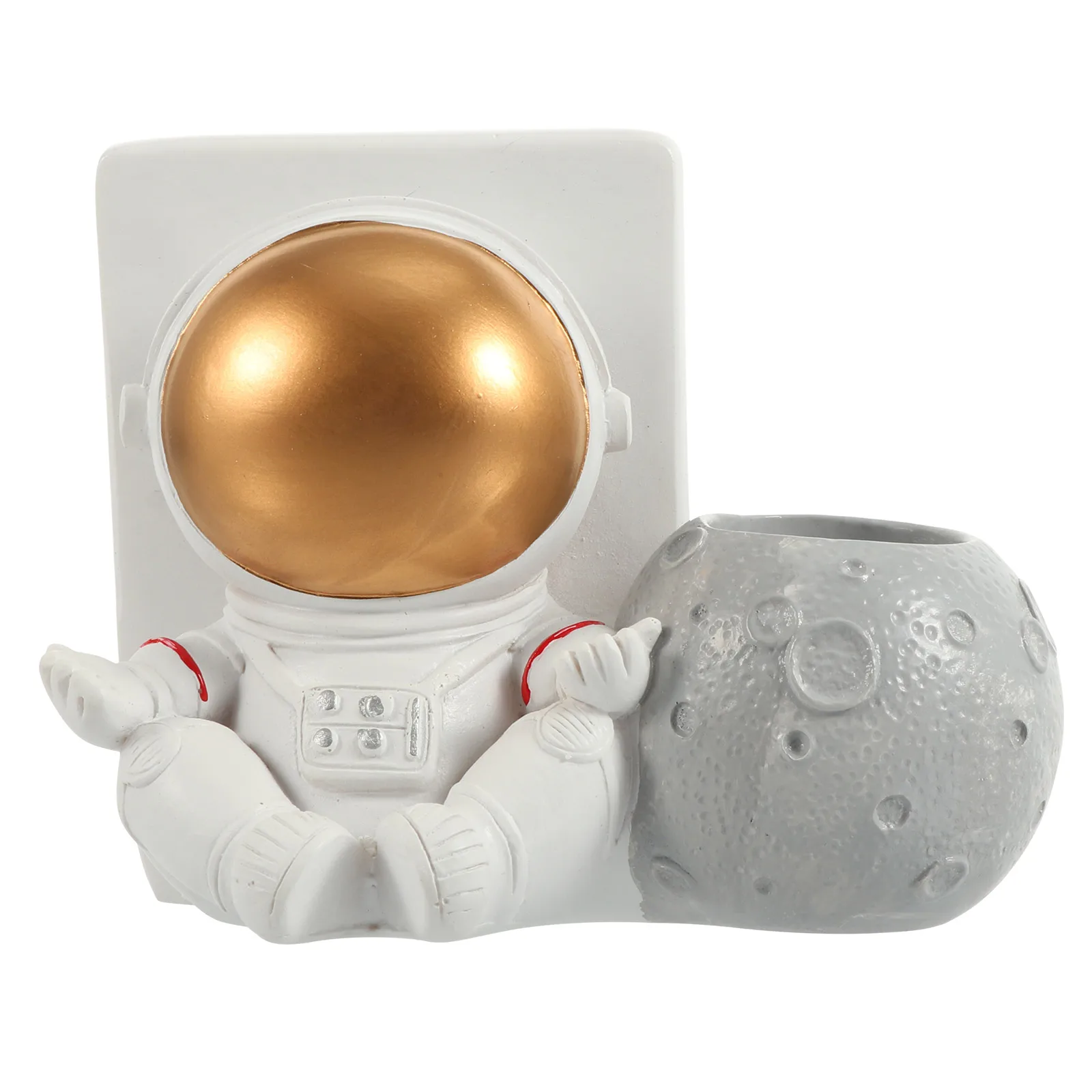 

Astronaut Resin Pen Holder Desk Adornment Unique Shape Office Home Decor Phone Cartoon Astronaut Gift Idea Desktop