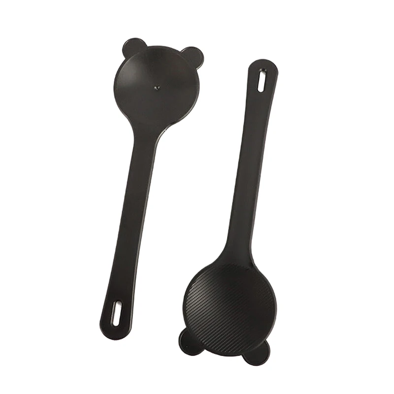 Black Bear Shape Handheld Eye Occluder With Scale Professional Optometry Block Plate Vision Test Inspection Tool