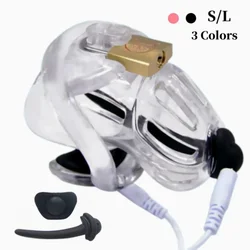 New Design Chastity Device Short & Long Electric Shock Cage With Code Lock Penis Ring Chastity Cage Cock Ring Sex Toi For Man 18