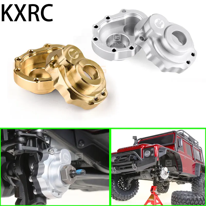 

KXRC Metal Aluminum Alloy Door Axle Gear Cover Upgrade Parts for 1/10 RC Crawler Car Traxxas TRX4 Defender G500 G63 Accessories