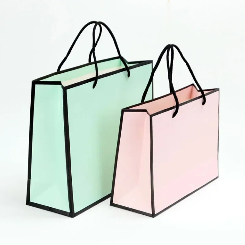 

high-grade paper bag Shopping mall clothing store shopping handbag gift packaging bags packaging for small businesses gift bag