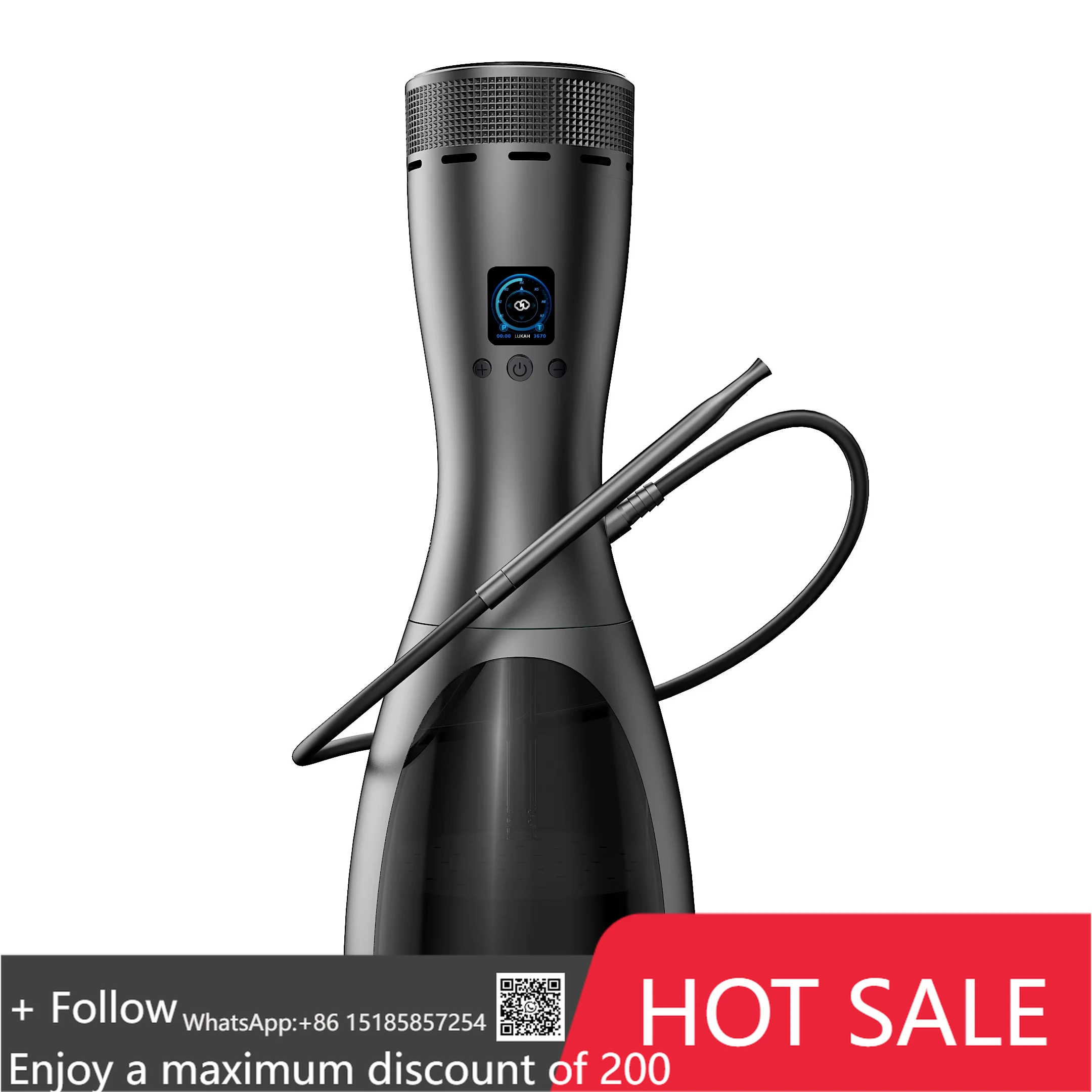 

Wholesale New Design Electric Shisha Hookah Set Open System with Glass Bowl Electric E Hookah Shisha