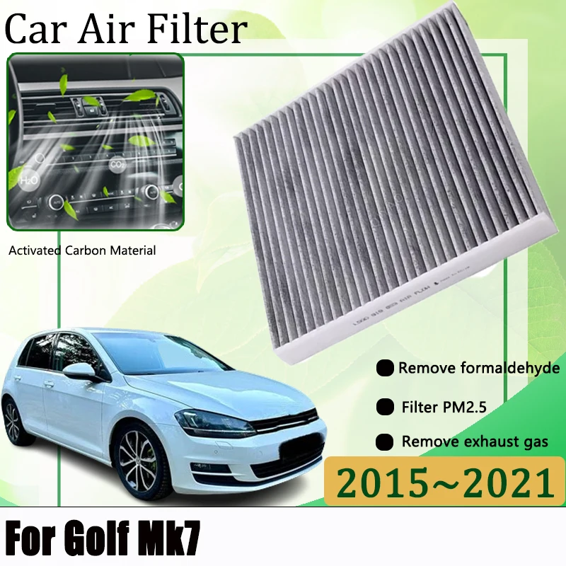 

For Volkswagen VW Golf Mk7 GTE GTD GTI 2015-2021 Activated Carbon Car Air Conditioning Filter Automobiles Filters Accessories