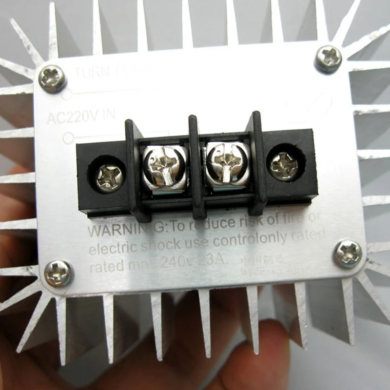 CJSD-AC 220V 5000W SCR Voltage Regulator Motor Speed Controller Light Dimming Dimmers Thermostat 5000W Motor Speed Controller