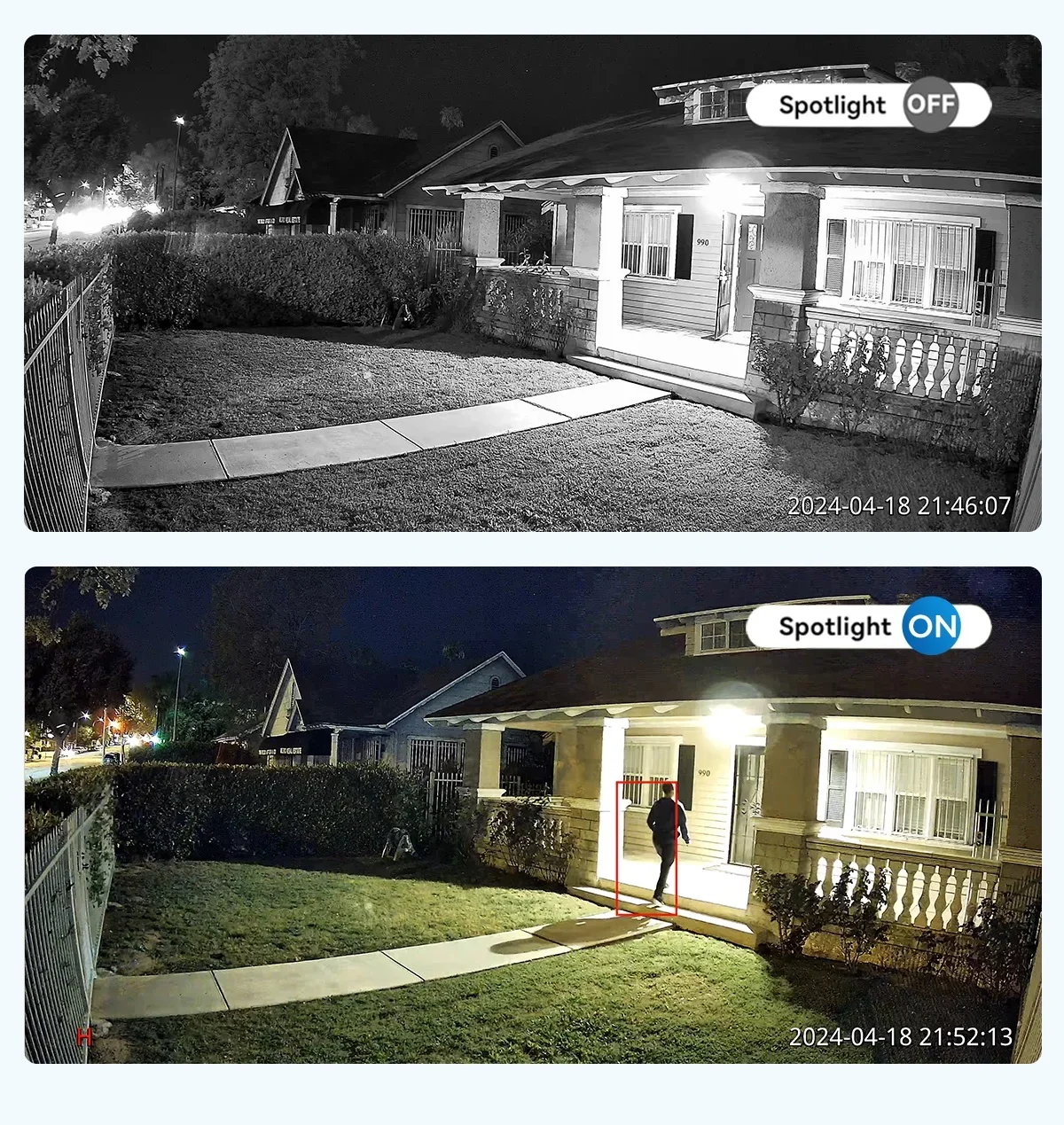 OEM 4MP Torreta SMD Al Detección de movimiento humano Audio Wizsense Luz híbrida Visión en color 4K PoE Sistema de cámaras de seguridad IP