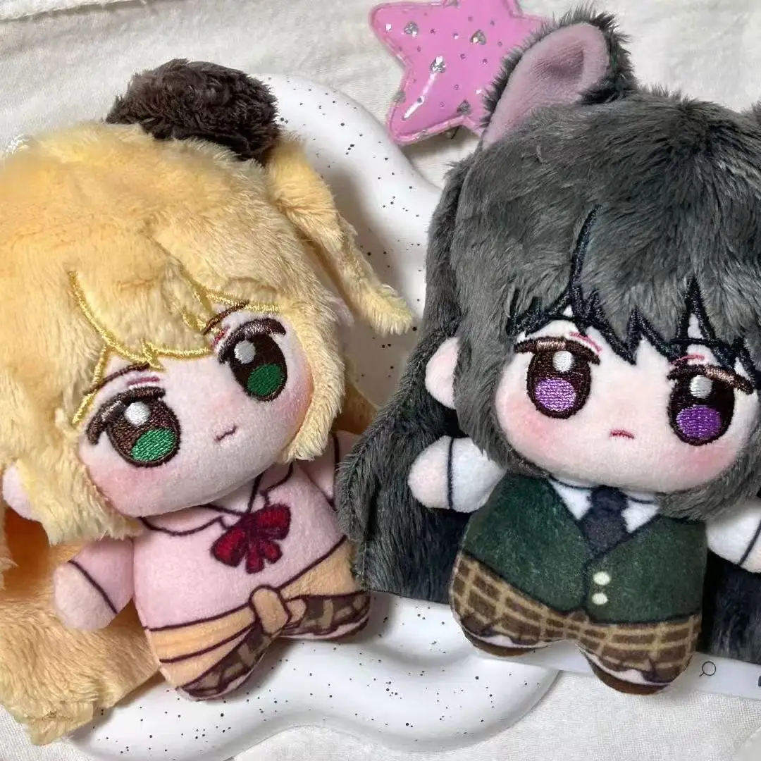 Stuffed 10cm Game Anime Citrus Aroma: Yuzu & Mei Harauma Fan-made Goods Body Plush Doll Toy Soft Dress Up Cotton Kid Gift