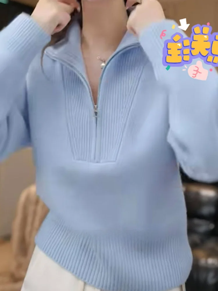 

Свободный повседневный вязаный свитер Long Sve с цветным капюшоном, теплый модный утягивающий удобный корейский Sle Commute Faion