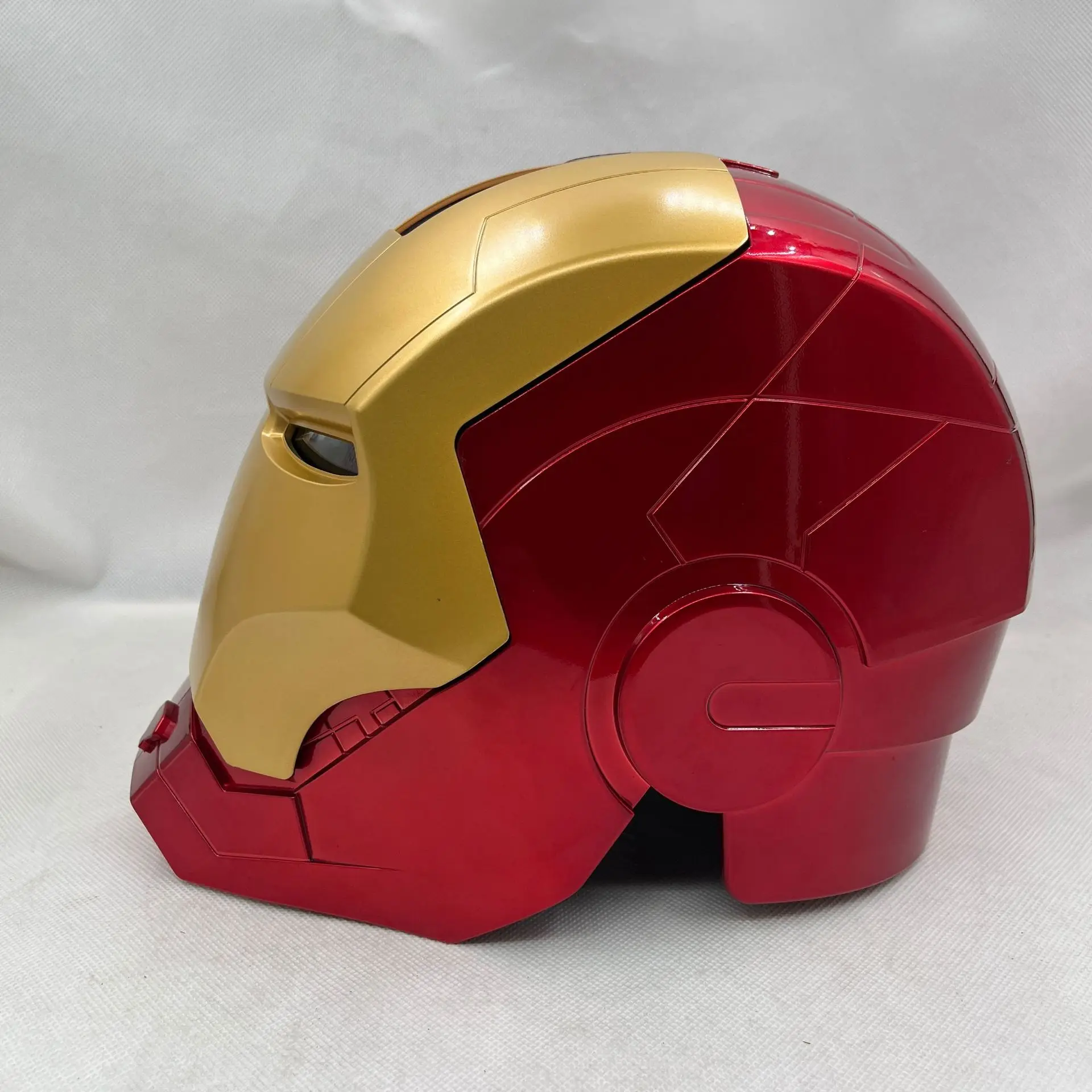 55-65cm Marvel Avengers Iron Man Helmet Cosplay 1:1 Light Led Ironman Mask PVC Action Figure Toys for Kids Birthday Gifts