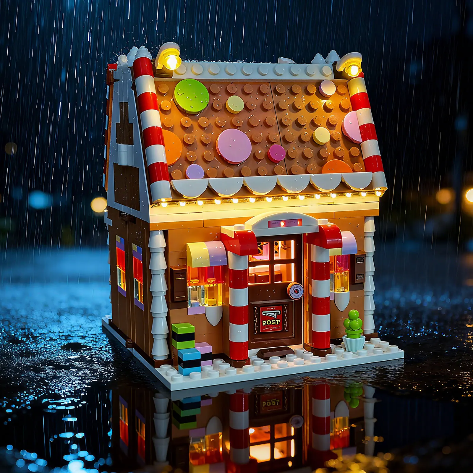 LYBMTWF LED-verlichtingsset compatibel met Lego 40809 Gingerbread House (exclusief de modelstenen)