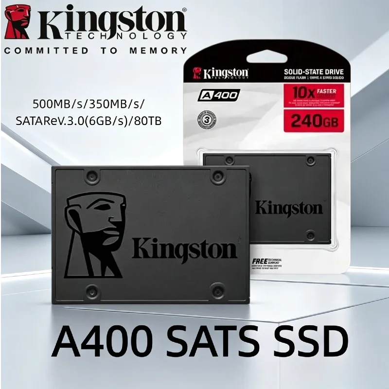 SSD Kingston A400 Upgrade Solid State Drive 2.5" SATA3 120-960GB Large Capacity Storage Disk For Laptop Desktop