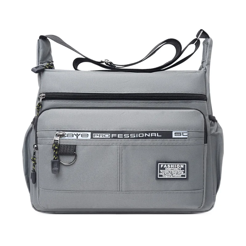 Herren-Umhängetasche mit Mehrfach-Taschen, Verstellbarem Schultergurt, Business-Einschultertasche – Detail 8