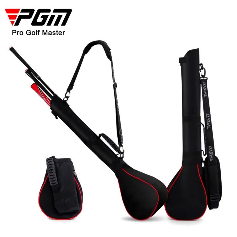 PGM Mini Golf Club Carry Bag Sunday Pencil Bag Lightweight Nylon Shoulder Tote Holds 3 Clubs Portable Gun Bag