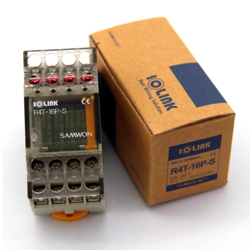 R4T-16P-S SAMWON Relay module 4-way output coupler R4T-G6D APAN3124 DC24V