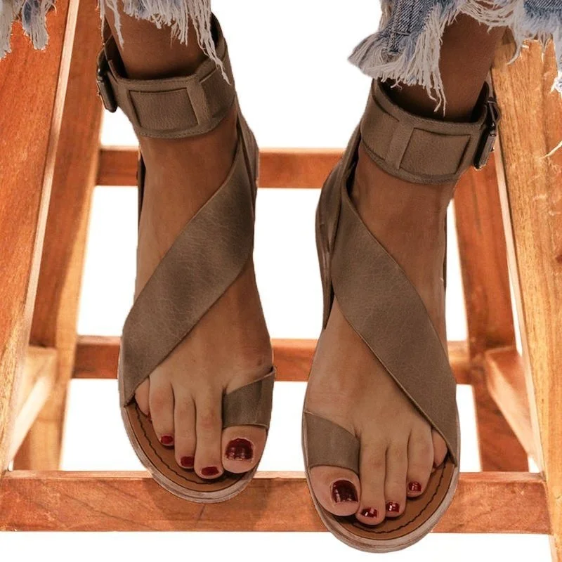 2022 New Fashion Women\'s Sandals Buckle Roman Slippers Flat Womens Shoes Comfort Summer Outdoor Sports Beach Casual Shoes