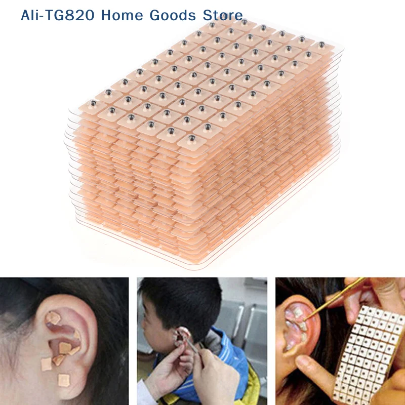 [TG820]1200Pcs Ear Point Stickers Ear Pressure Stick Acupuncture Magnetic Beads Auricular Ear Stickers Massage Ear stickers