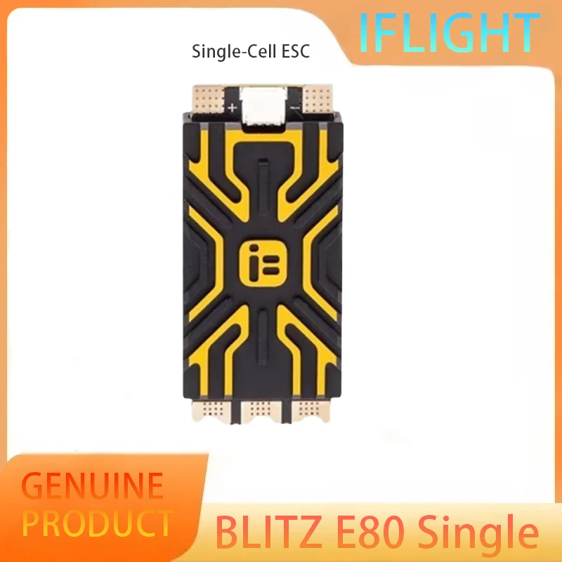 

IFlight BLITZ E80 80A Single ESC 2-8S BlHeli32 Dshot600 G071 MCU with CNC Alum Cover for RC FPV Racing Drone