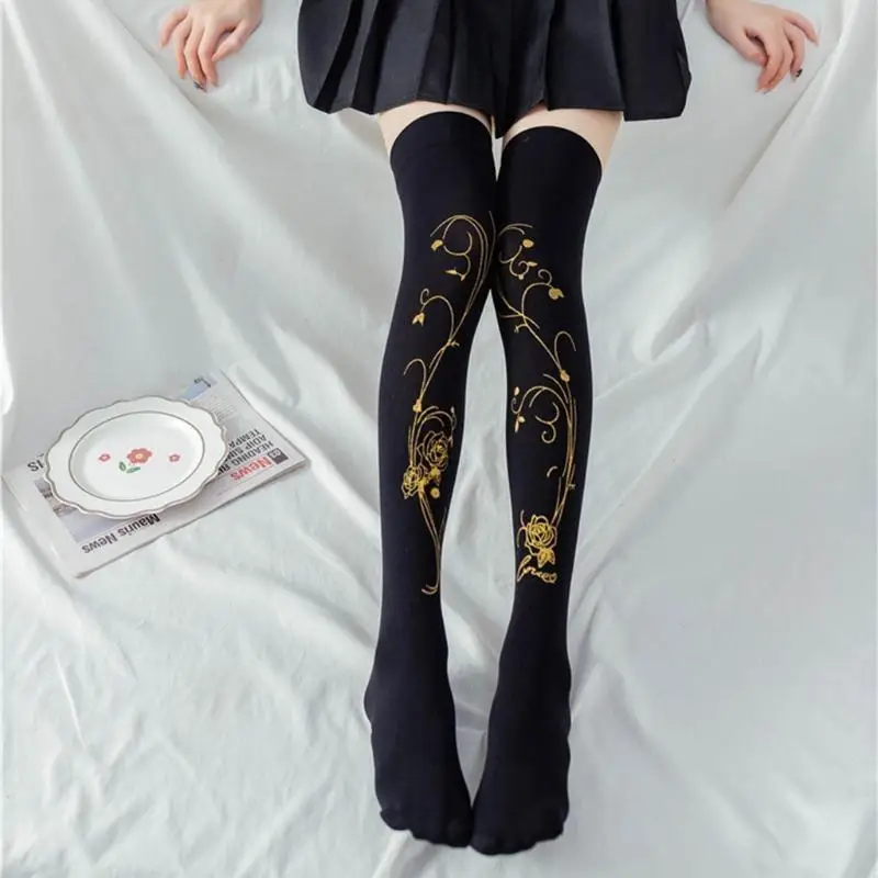 

195E женские студенческие гольфы в стиле Лолиты в стиле Харадзюку в готическом стиле в стиле панк с горячим тиснением в виде с в