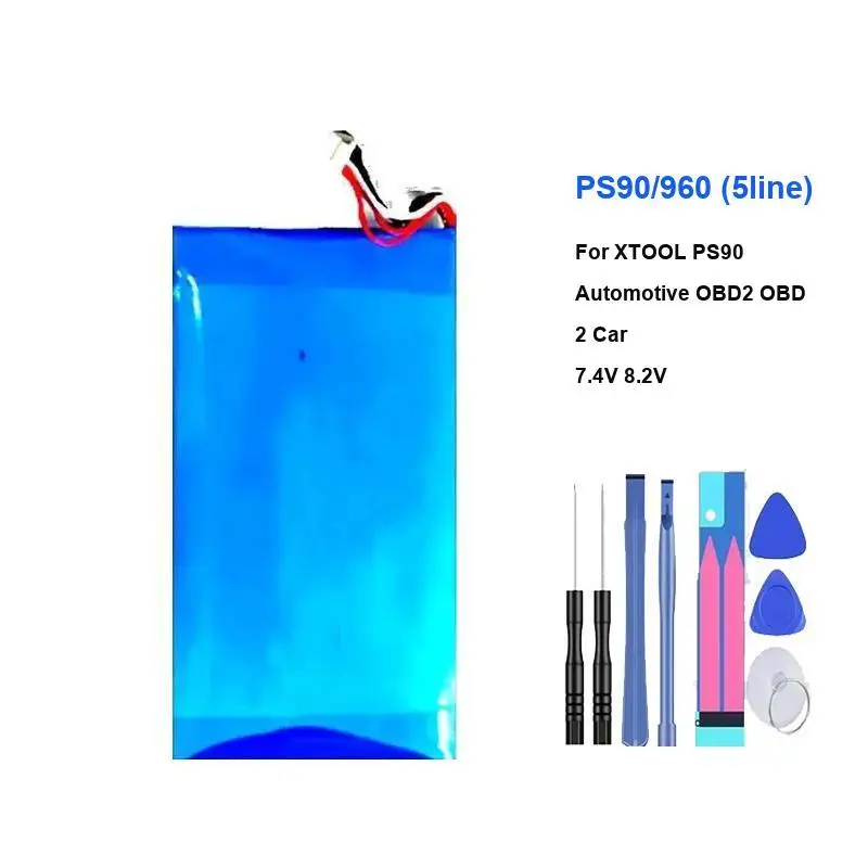 Automotive Diagnostic Tool Battery For Xtool Obd 2 Car PS90 960 5Line 8500Mah
