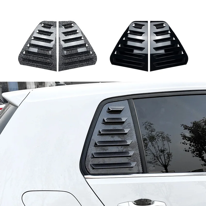 

Car Rear Window Shutter Cover Trim Fit for Golf 7 R MK 7 7.5 2013-2020 Window Louver Side Vent Trim