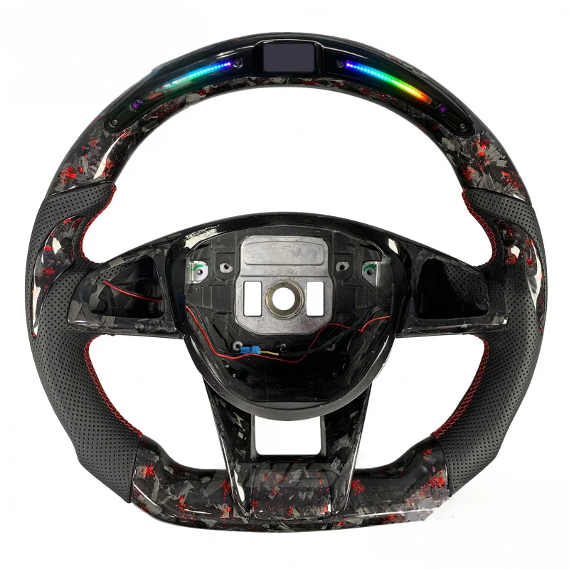 

Для Mercedes-Benz C/S/E/A-Class W205/W222 2015-2018 индивидуальный светодиодный руль из углеродного волокна (E63/C43/GT/S65/GLA/GLE/GLS/SL)