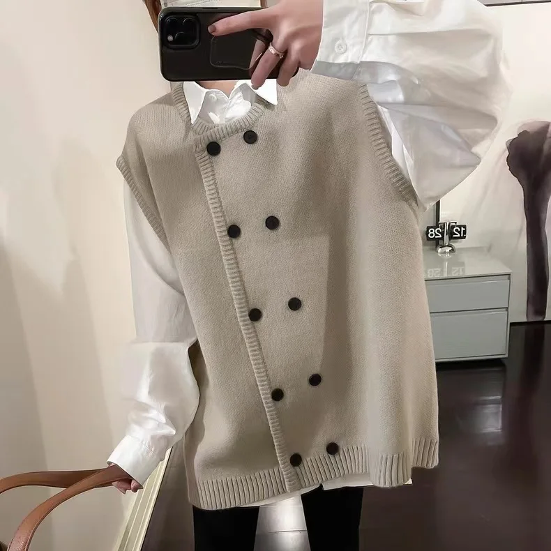 

Women's Clothing Fashion Knit Long Sleeves Cardigan Spring Autumn New Elegant Chic Button All-match O-neck Sweaters Coats E757