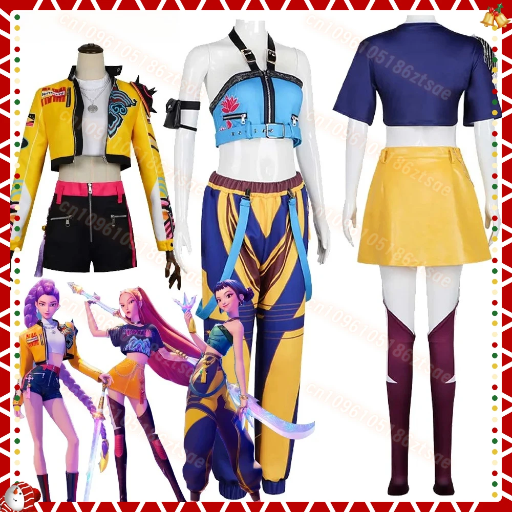 

KPop Demon Cartoon TV Hunters Zoey Cosplay Mira Clothing Rumi Kids Children Costume Girls Stage Party Halloween Suit Outfits