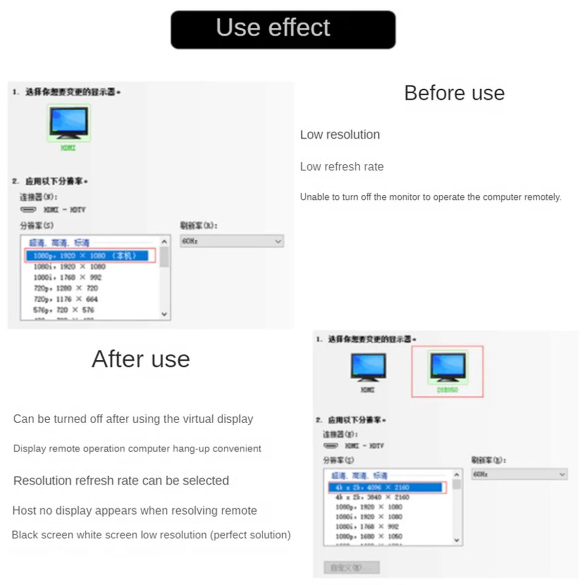 تتجه الآن 1 قطعة DP محول العرض الافتراضي 4K Displayport الدمية التوصيل EDID مقطوعة الرأس شبح محاكي الرسومات بطاقة الفيديو الغشاش #6