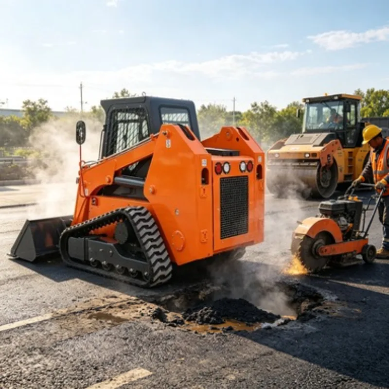 

China Factory Mini Loader Skid Steer Loader Compact Wheel Loader for Agricultural Work