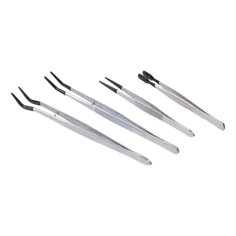 Набор пинцетов с длинными резиновыми наконечниками