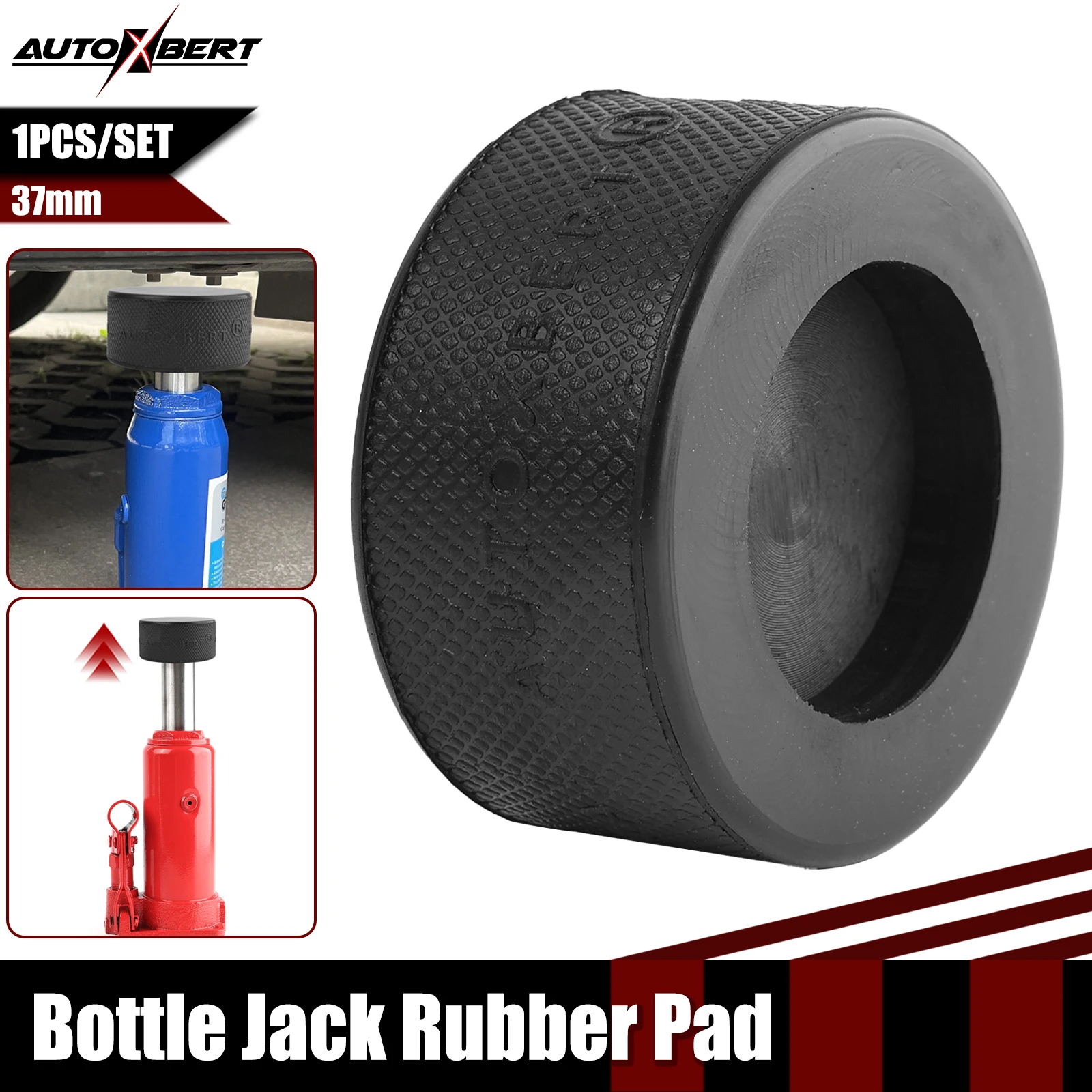 Rubber Bottle Jack Pad Support Point Adapter Jacking Car Removal Repair Tool For 10 Ton Bottle Jacks Auto Accessories 60 x 30mm