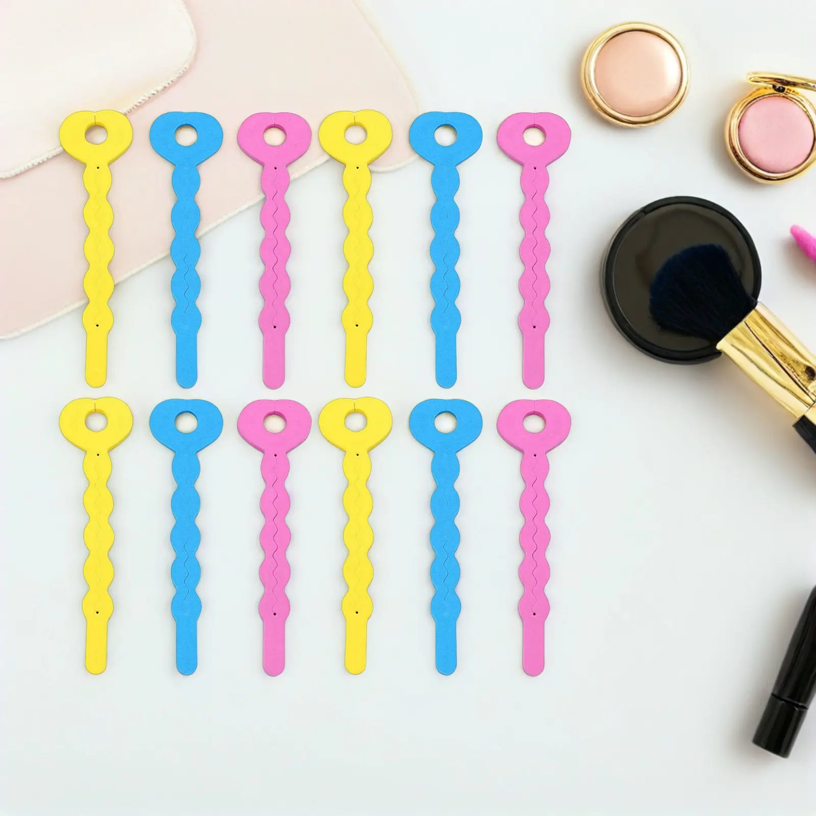 24Pcs Sponge Curl Sticks High Quality Lightweight Hair Rollers for Sleeping DIY Hairdressing Styling Tools Curling