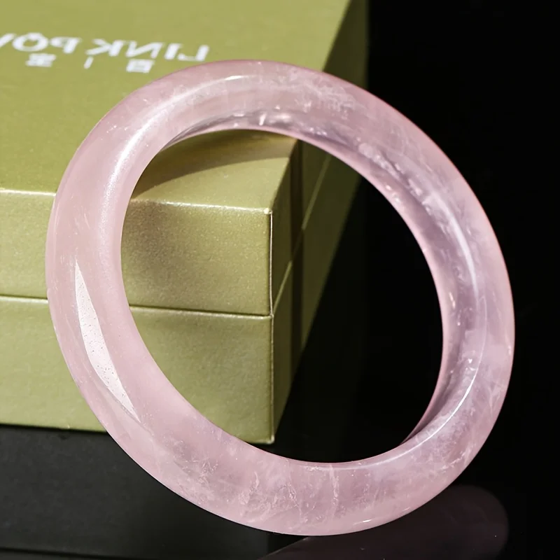 

Fresh and Sweet Wind Cherry Blossom Powder Natural Flat Bar Bracelet, Fashionable and Versatile Jewelry