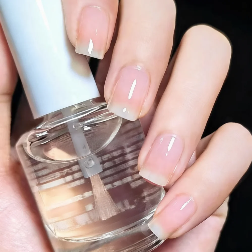 Professional Transparent Nail Polish Top Base Coat Fast Drying Manicure Varnish Healthy Shiny Protection For Daily Nail Art
