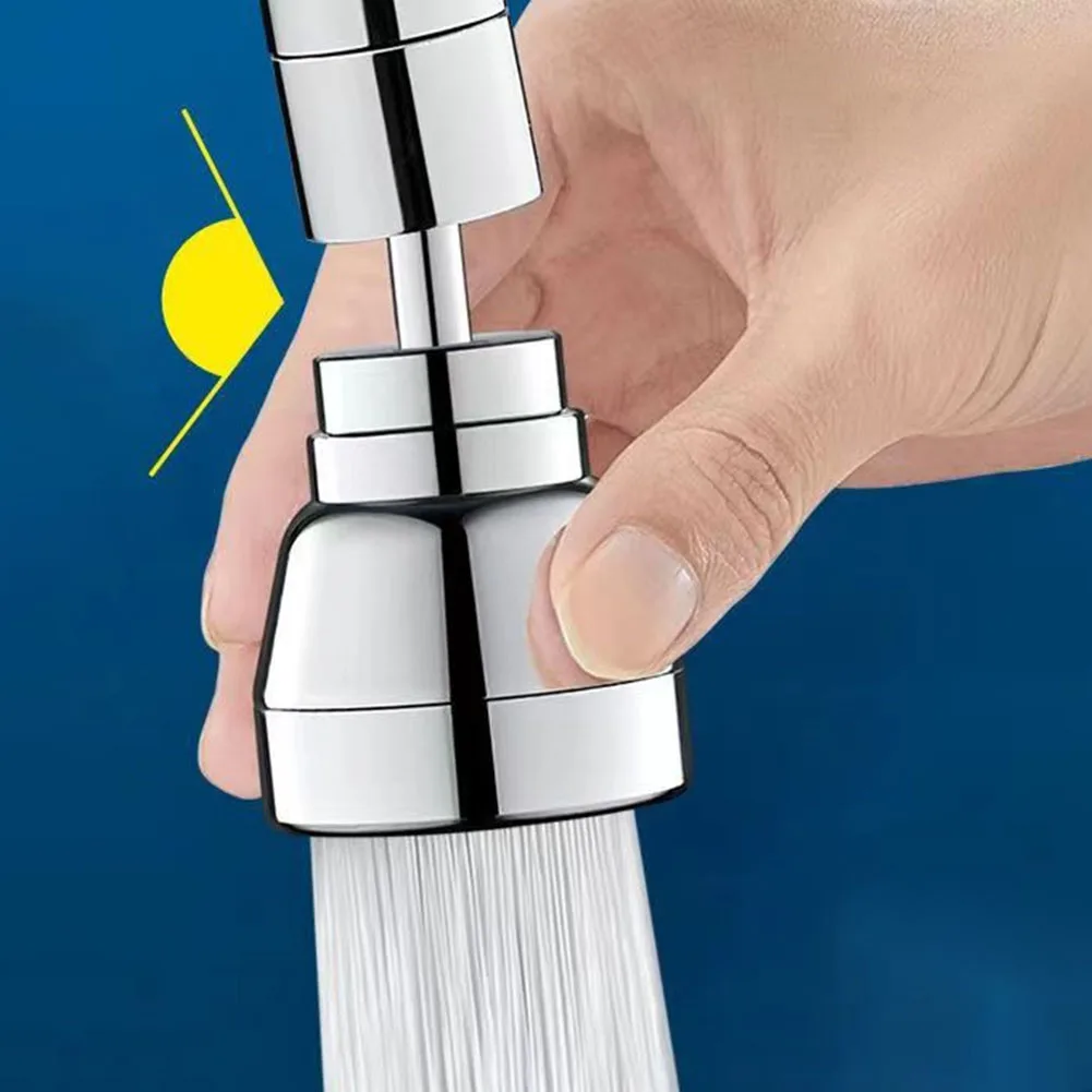 

Смеситель-спрей, удлиненная насадка для душа, раковина для душа, силиконовый, серебристый, брызгозащищенный, 1 шт., 2 шестерни, 22 мм, 360 ° Регулируемый ABS