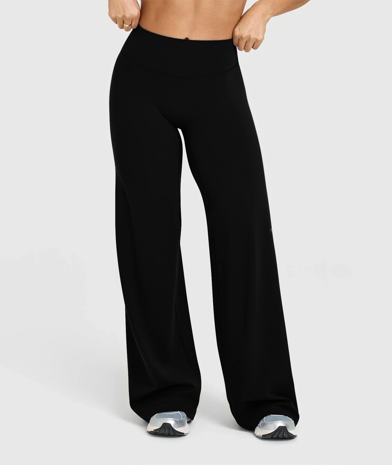 Hoge taille wijde pijpen yogabroek dames, butt lift, koffiebruin, workoutbroek, flare leggings, buikcontrole, gym fitness kleding