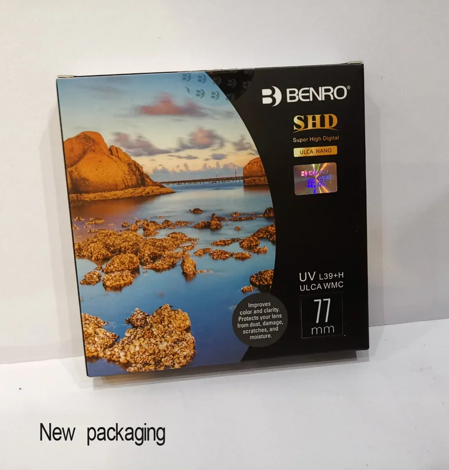 

Benro 49 мм 58 мм 67 мм 72 мм 77 мм 82 мм 95 мм SHD UV L39 + H ULCA WMC УФ-фильтр для линз