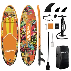 High Quality 335cm Vertical SUP Inflatable Paddle Board PVC Wire Drawing Material Double Thickened Stand-Up Paddleboarding