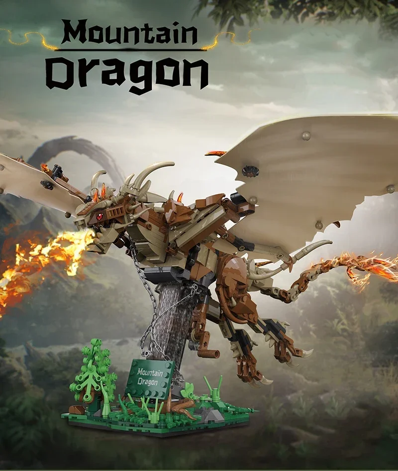 

Fenglong DIY Dragon Building Blocks | Creative Brick Toy Model for Kids & Collectors | Assembly Construction Set