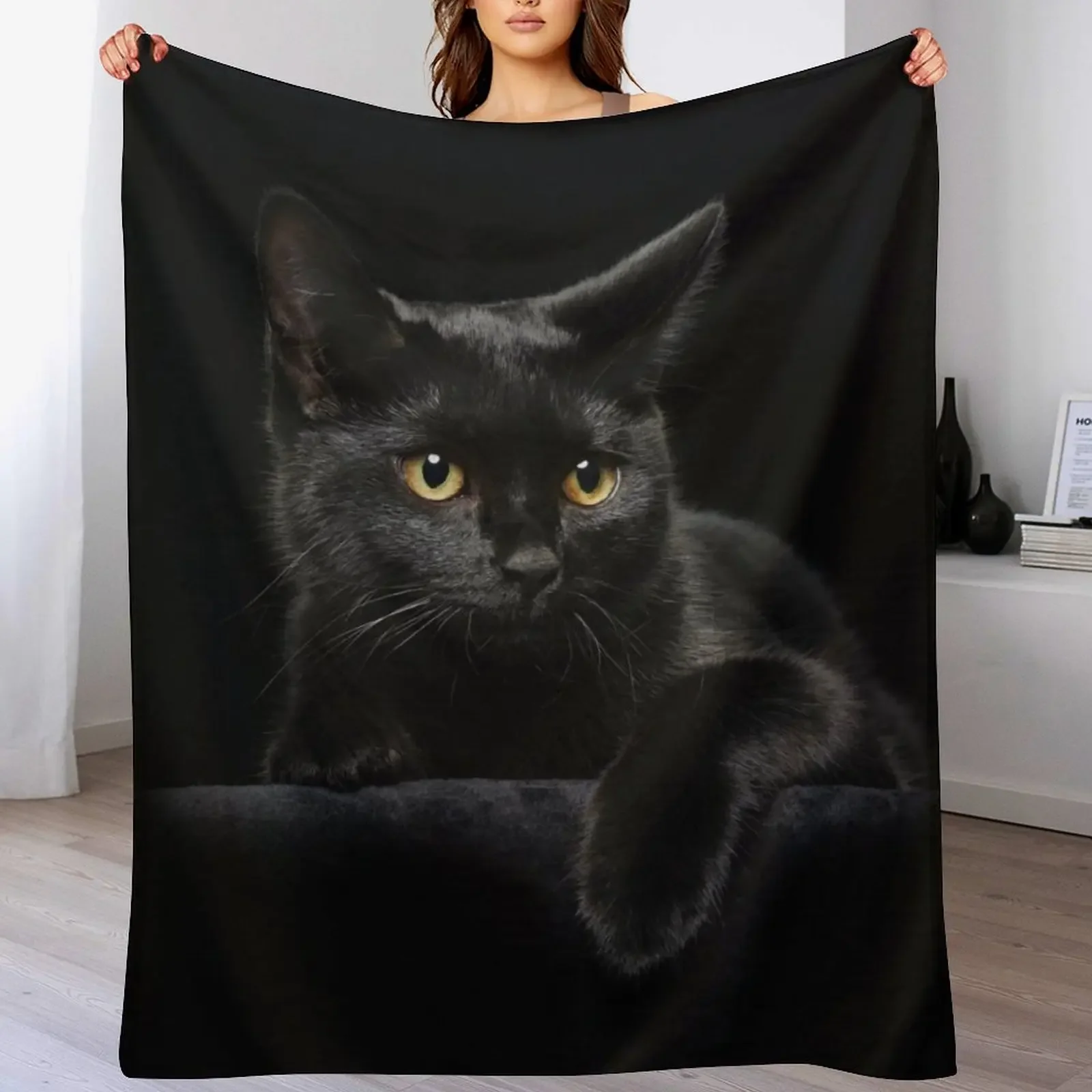 

Black Cat Throw Blanket decorative Extra Large Throw Bed Fashionable for sofa Blankets