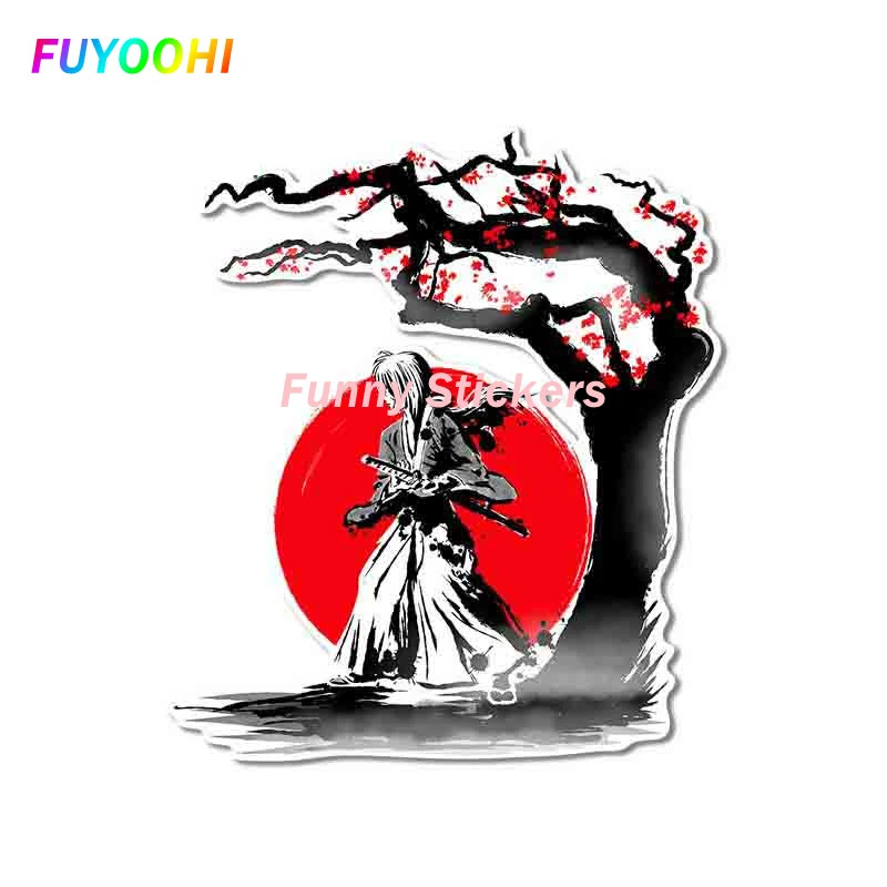 FUYOOHI Play Stickers Japanese Landscape PVC Car Stickers Campervan Decal Motorcycle Vinyl Car Wrap Waterproof Sunscreen Sticker