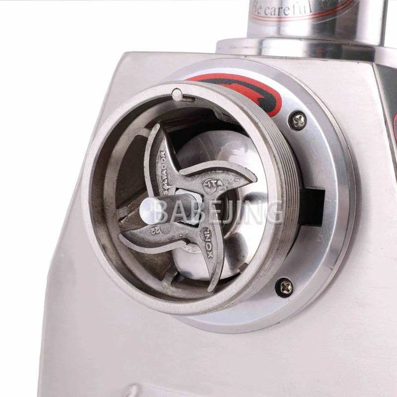 Бытовая мясорубка BABEJING, измельчитель чили из нержавеющей стали, промышленная и коммерческая электрическая мясорубка