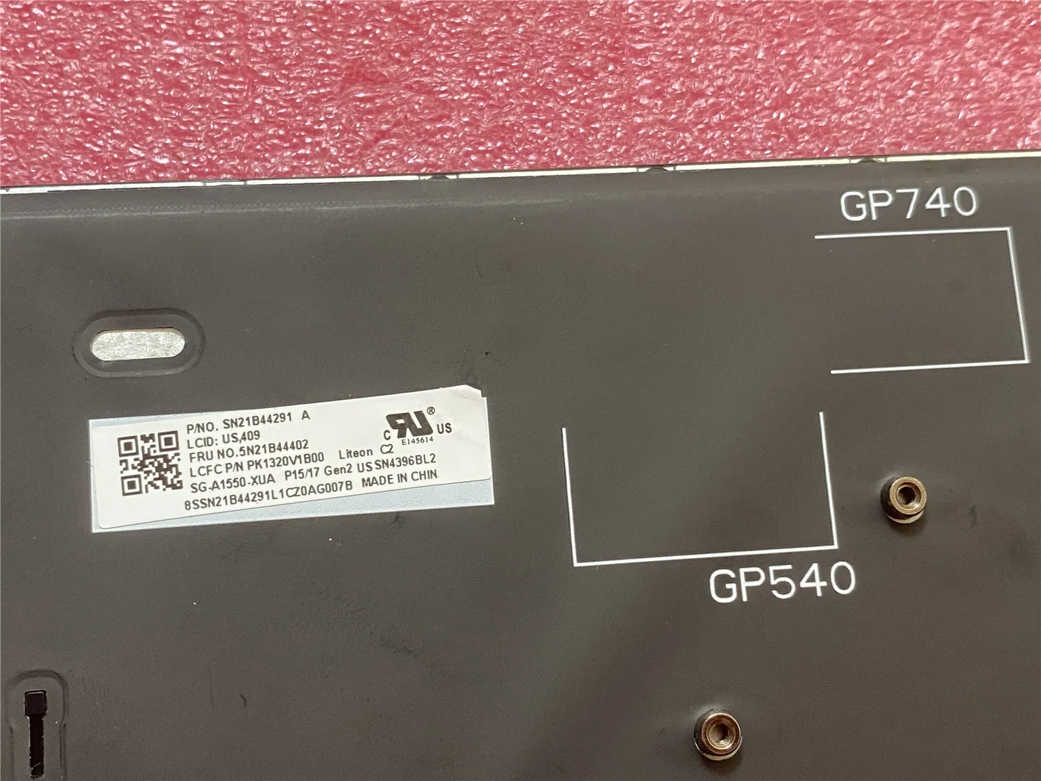 Imagem -03 - Teclado Retroiluminado para Lenovo Thinkpad Eua e Inglês Novo Original P17 P15 T15g Gen Gen Laptop 5m11c88837 5m11c88838 5n21b44402