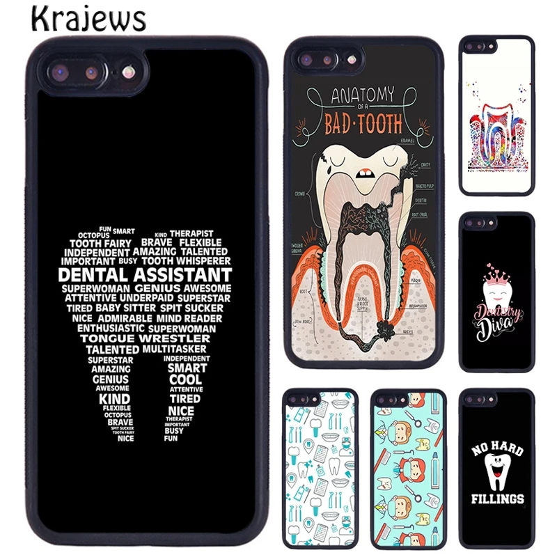 Krajews Dental Definitions Tooth Phone Case Cover For apple 16 14 plus X XR XS 11 12 13 pro max coque