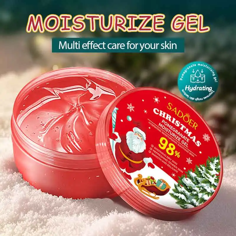 

Non-greasy Aloe Vera Gel SADOER Red Pomegranate Moisturizing Gel Moisturizing Cream Moisturizing Facial Skin Care Products