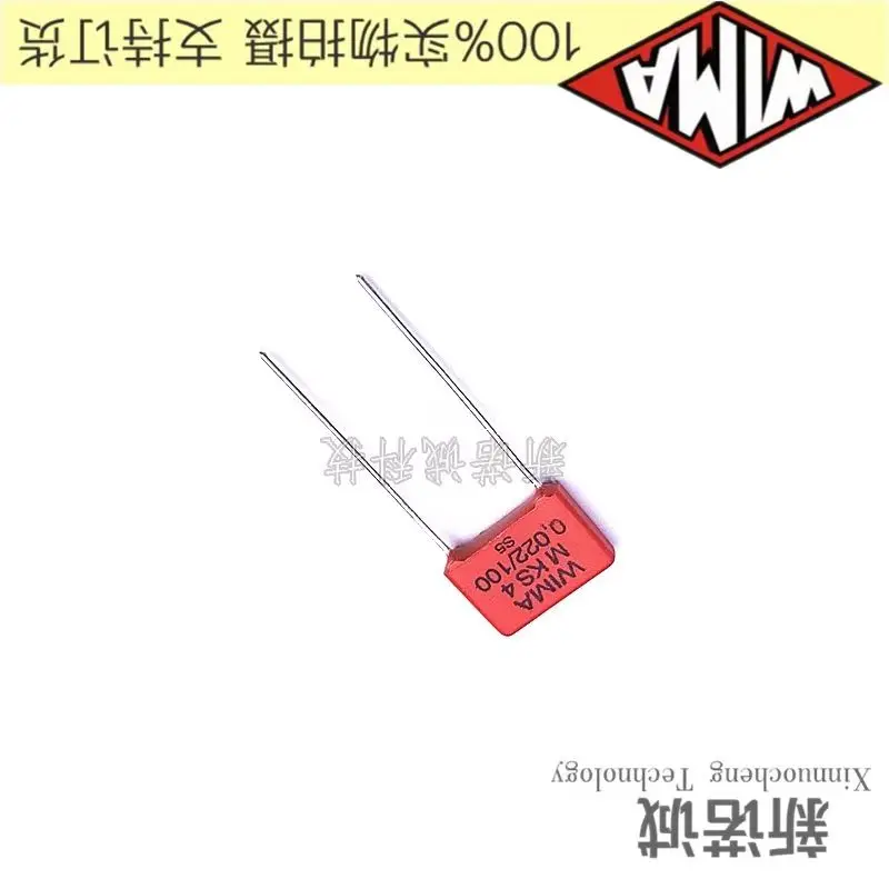 

5PCS/10PCS/30PCS/Lot WIMA MKS4 0.022UF 100V 100v0.022UF foil film capacitor 100V22nF 22NF 100V223 223 Foot distance 7.5MM