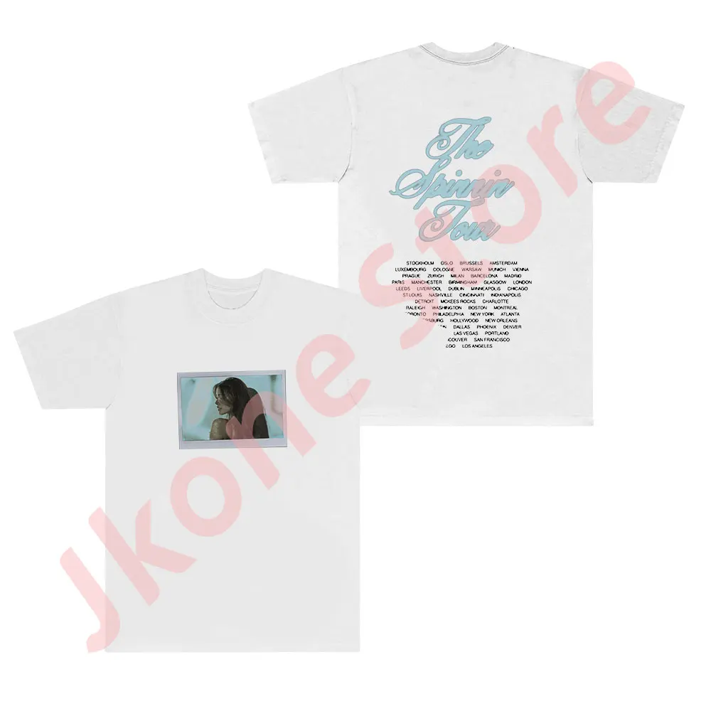 Madison Beer Spinnin Tour Photo Tee New Logo T-Shirts Summer Women Men Fashion Casual Crewneck Short Sleeve Top