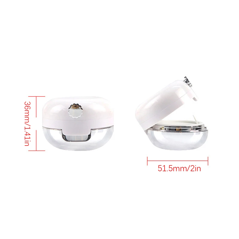 13ml Portable Lip Scrub Jar with Silicone Brush Pocket Mirror Lip Protector Travel Sample Container for Lip Film